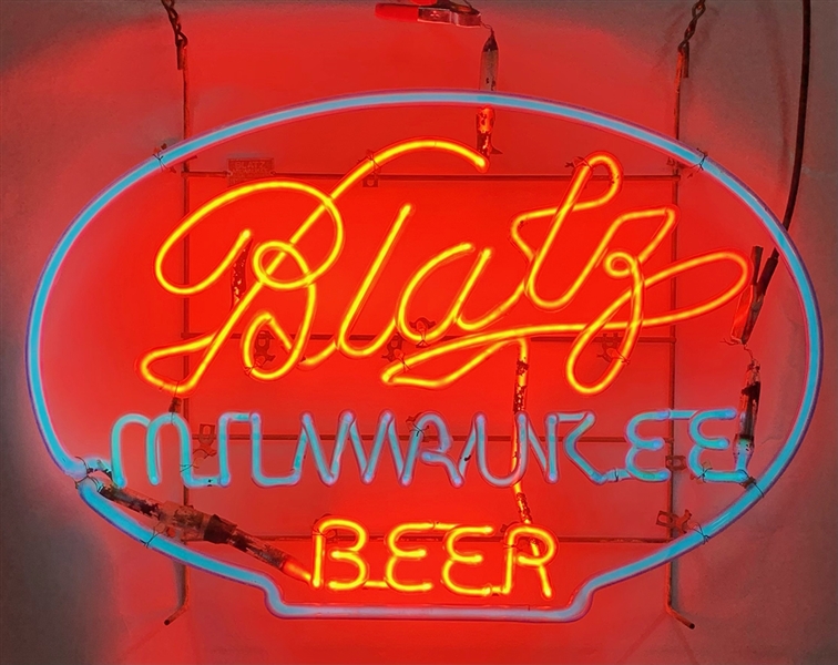 NABA LOT- Blatz Milwaukee Beer Neon Sign