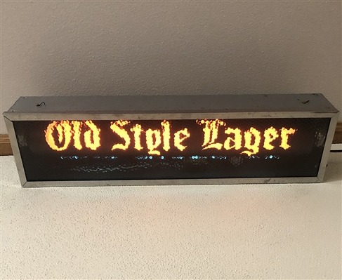 NABA LOT- Old Style Lager Motion Illuminated Sign