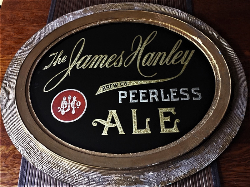 NABA LOT- James Hanley Peerless Ale ROG Pre-prohibition Sign RARE