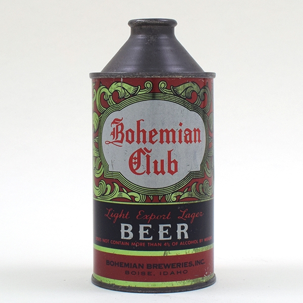 Bohemian Club Beer Cone Top NON IRTP 154-8