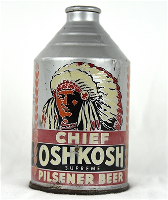 NABA LOT- Chief Oshkosh Supreme Pilsener Beer Crowntainer