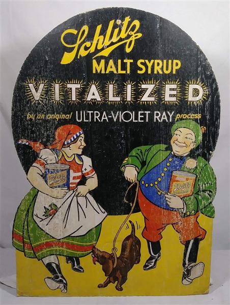 NABA LOT- Schlitz Malt Syrup ULTRA-VIOLET RAY VITALIZED Diecut