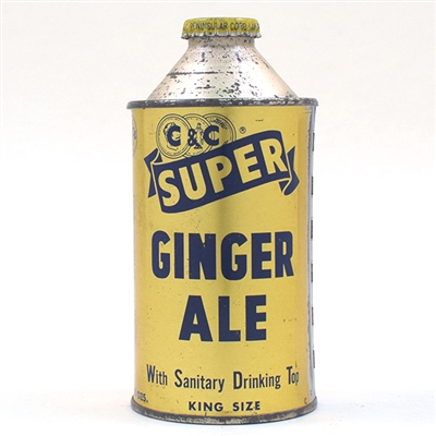 C and C Super Ginger Ale Soda Cone Top