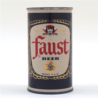 Faust Beer Flat Top Black Side Panel RARE 62-27