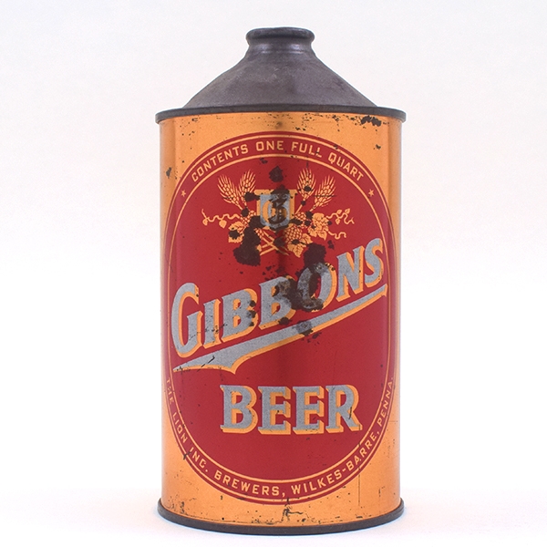 Gibbons Beer Quart Cone Top Non-IRTP 210-4
