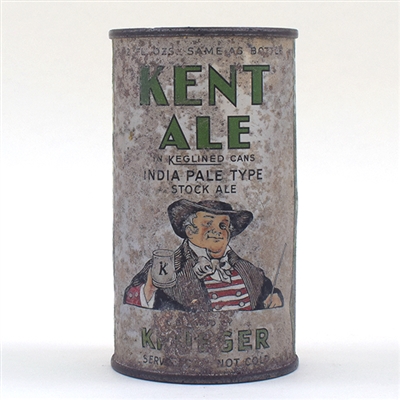 KENT Ale Opening Instruction Flat Top 87-31