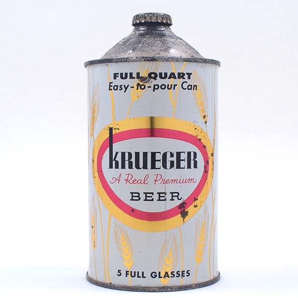 Krueger Beer Quart Cone Top 214-2