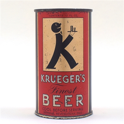Kruegers Beer Opening Instruction BALDY Flat Top 90-3