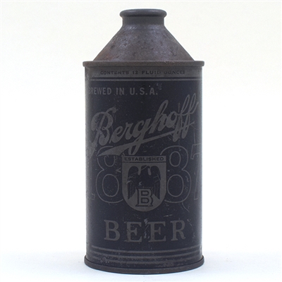 Berghoff Beer WWII ERA Olive Drab Cone Top 151-23