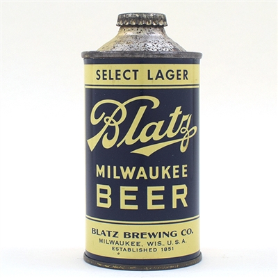 Blatz Milwaukee Beer Select Lager Cone Top 153-13