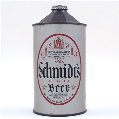 Schmidts Beer Quart Cone CCC Top 219-3