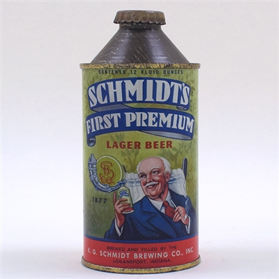 Schmidts First Premium Beer Cone Top 1877 183-40