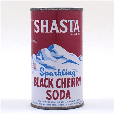 Shasta Black Cherry Soda Flat top