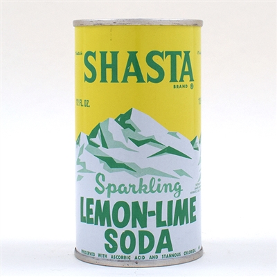 Shasta Lemon-Lime Soda Flat Top