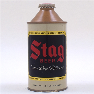 Stag Beer Cone Top IRTP 4 PERCENT UNLISTED