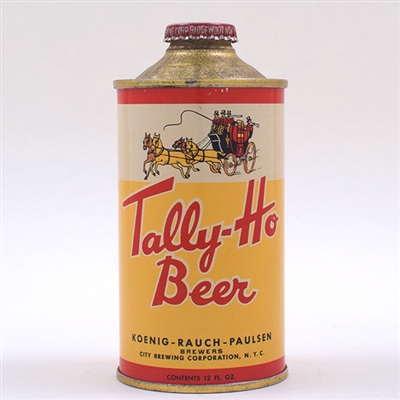Tally-Ho Beer Cone Top NEAR MINT RARE 186-23