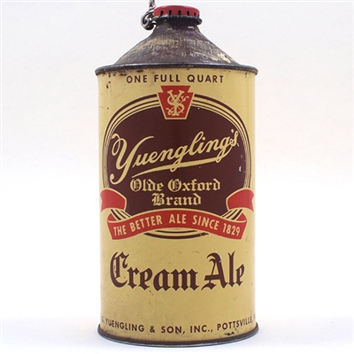 Yuenglings Olde Oxford Ale Quart Cone Top 221-3 -RARE NO DISTRIBUTOR-