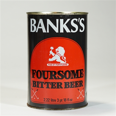Banks Foursome Bitter Beer Large Flat Top Can
