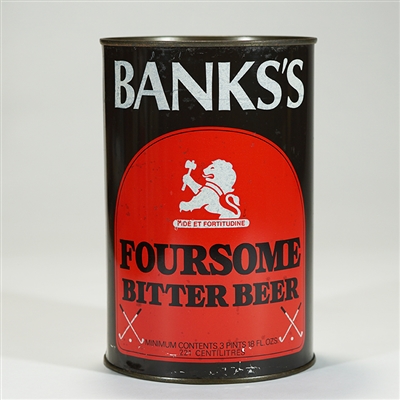 Banks Foursome Bitter Beer Flat Top 2 LINES