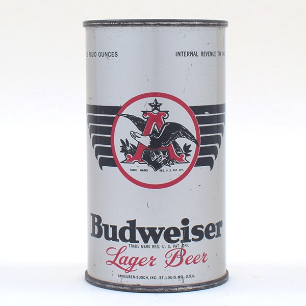 Budweiser Beer SILVER Flat Top RARE UNLISTED