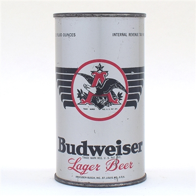 Budweiser Beer SILVER Flat Top RARE UNLISTED