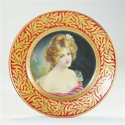 Joseph Glennons New Brewery Victorian Lady Art Plate