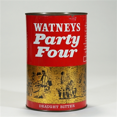 Watneys Party Four Draught Bitter Large Flat Top Can