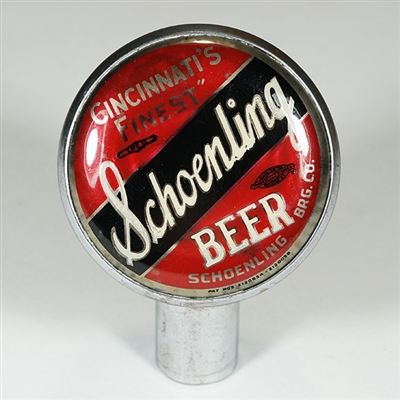 Schoenling Cincinnati Finest Beer Tin Can Tap Knob