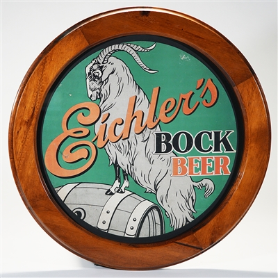 Eichlers BOCK Beer Advertising Sign -RARE-