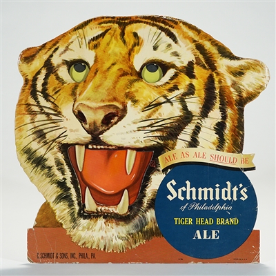 Schmidts Tiger Head Brand Ale 3D Diecut Sign