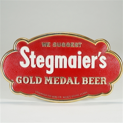 Stegmaier Gold Medal Beer Convex Embossed Sign