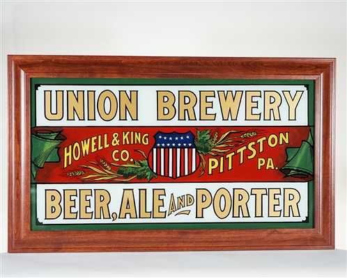 Union Brewery Howell and King Beer Ale Porter Patriotic ROG Sign