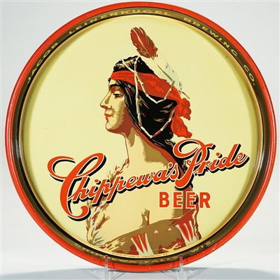 Chippewa Pride Jacob Leinenkugel Advertising Beer Tray