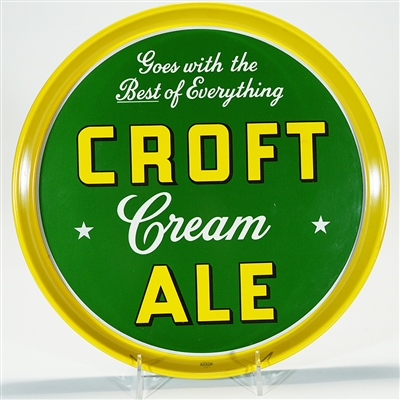 Croft Cream Ale Advertising Serving Tray