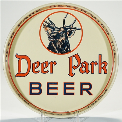 Deer Park Beer Advertising Tray