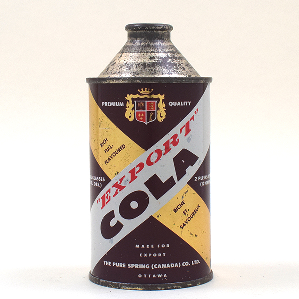 Export Cola Canadian Soda Cone Top