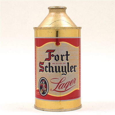 Fort Schuyler Beer Cone Top 163-19 TOUGH RED LETTER
