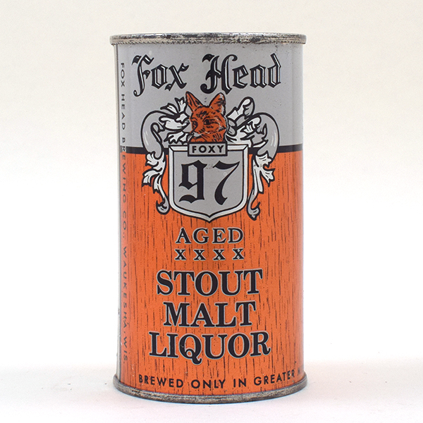 Fox Head Stout Malt Liquor Flat Top 66-19