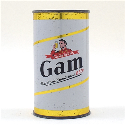 Gam Beer Flat Top 67-18 -RARE YOUNG GAMBRINUS NO CROWN-