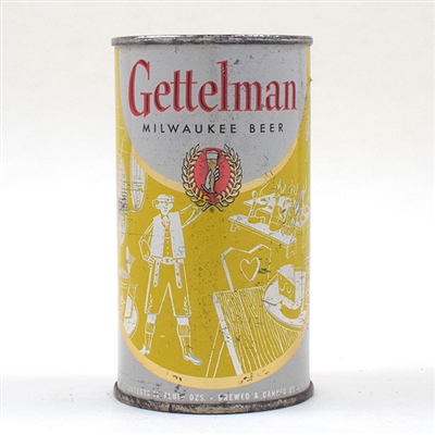 Gettelman Beer Yellow Picnic Set Can Flat Top 69-18