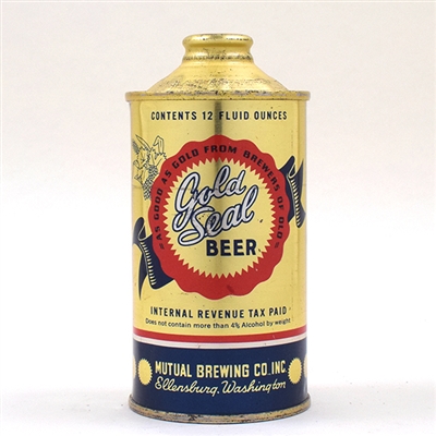 Gold Seal Beer Cone Top BLUE BANNER 166-3