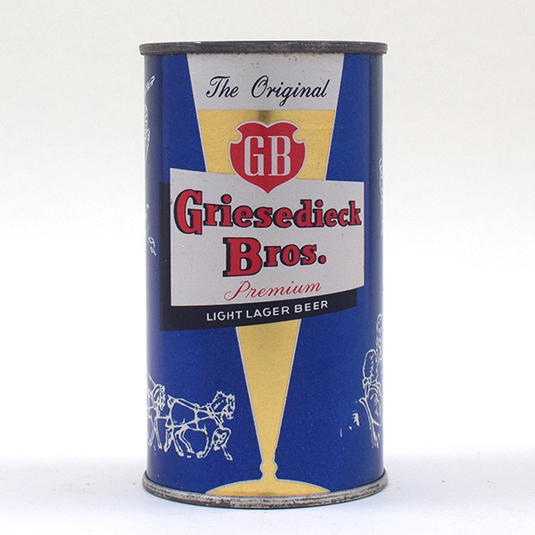 Griesedieck Bros Dark Blue Set Can Flat Top 76-16
