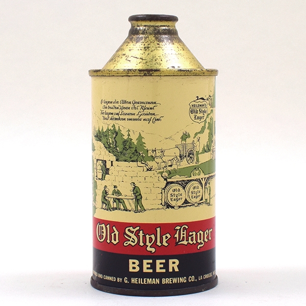 Heilemans Old Style Beer Cone Top 177-15
