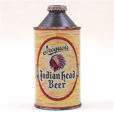 Iroquois Indian Head Beer Cone Top 170-10
