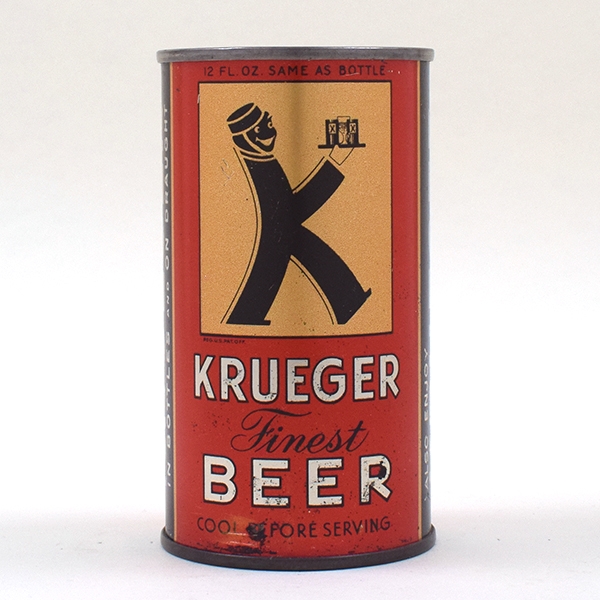 Krueger Beer Opening Instruction Flat Top 90-6