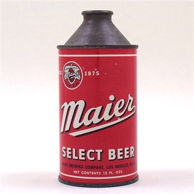 Maier Beer Cone Top White Side Panel 173-12 -TOUGH CONE-