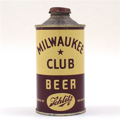 Milwaukee Club Beer LP Cone Top 173-31 4 3/4