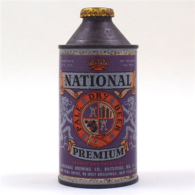 National Premium Beer Cone Top 175-2