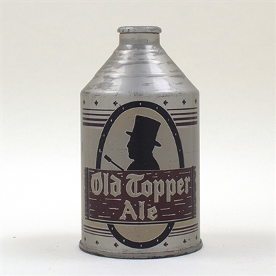 Old Topper Ale Crowntainer Cone Top WHITE UNLISTED