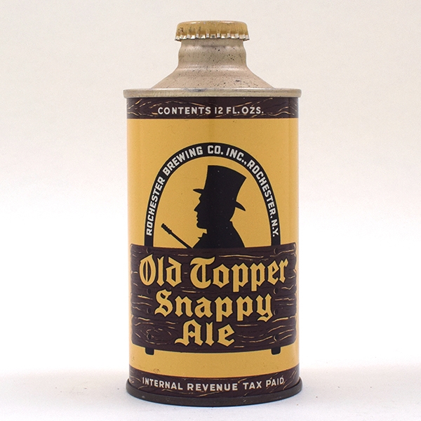 Old Topper Snappy Ale Cone Top MINTY 178-6